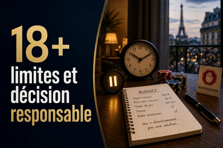 18+, limites et décision responsable