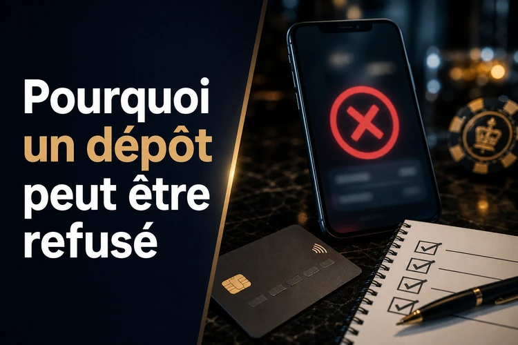 Pourquoi un Coolzino Dépôt peut être refusé